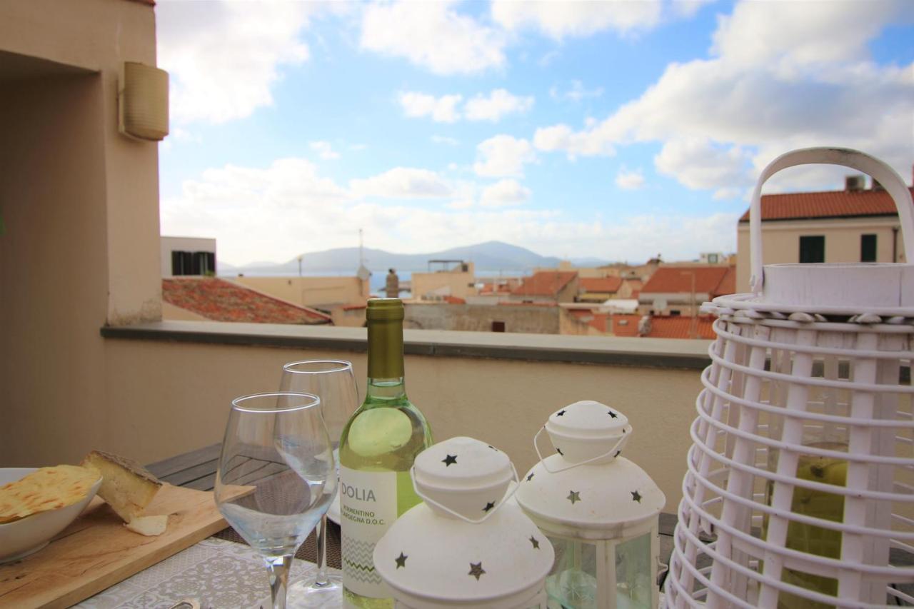 Terrazza Del Convento - Cozy Apartment With Seeview Private Terrace Alghero Exterior foto